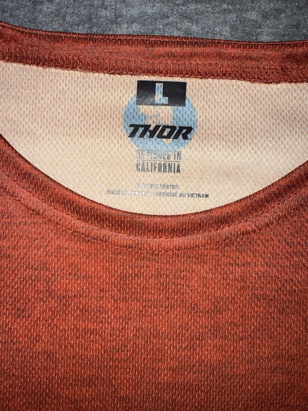 THOR Assist Hazard Mens Size Large Short-Sleeve Jersey - Brick/Heather gallery