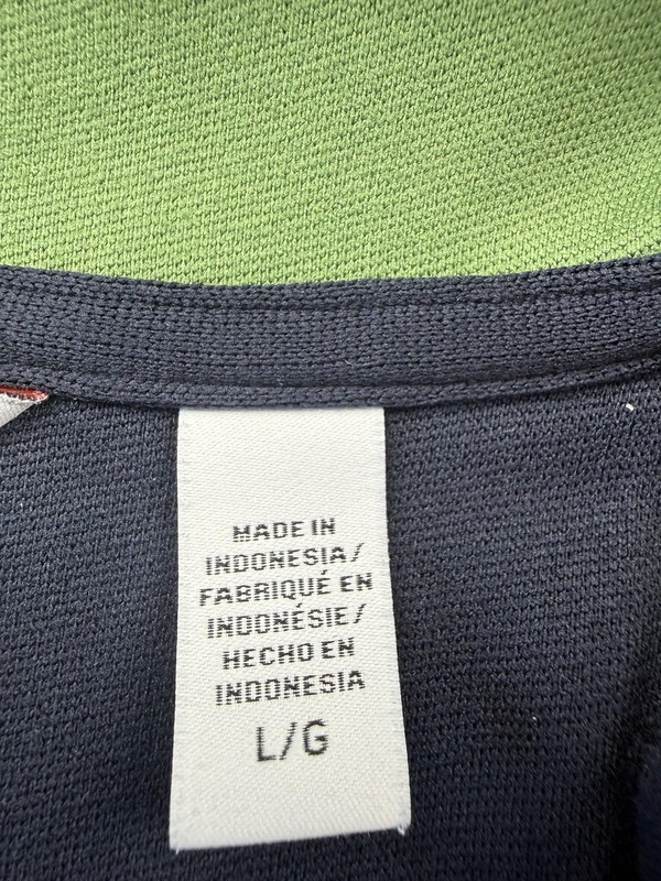IZOD PerformX Pullover Mens Large Blue Quarter Zip Mock Neck Performance Top gallery
