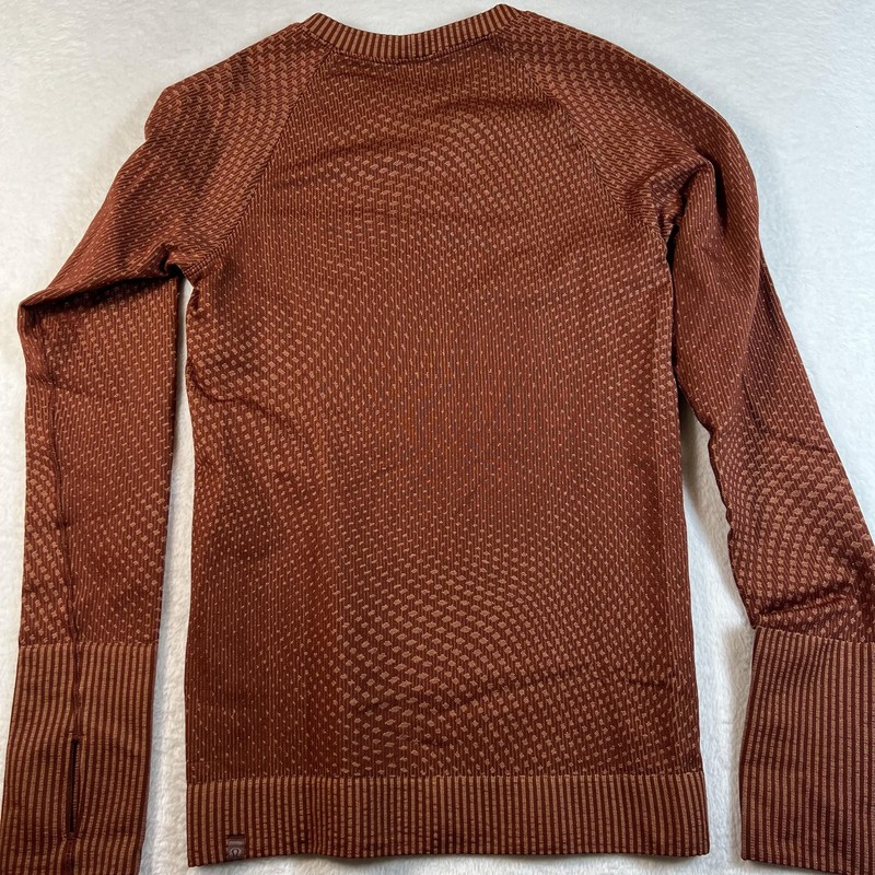 Lululemon Rest Less Engineered Warmth Mens XS Brown Long Sleeve Running Base gallery