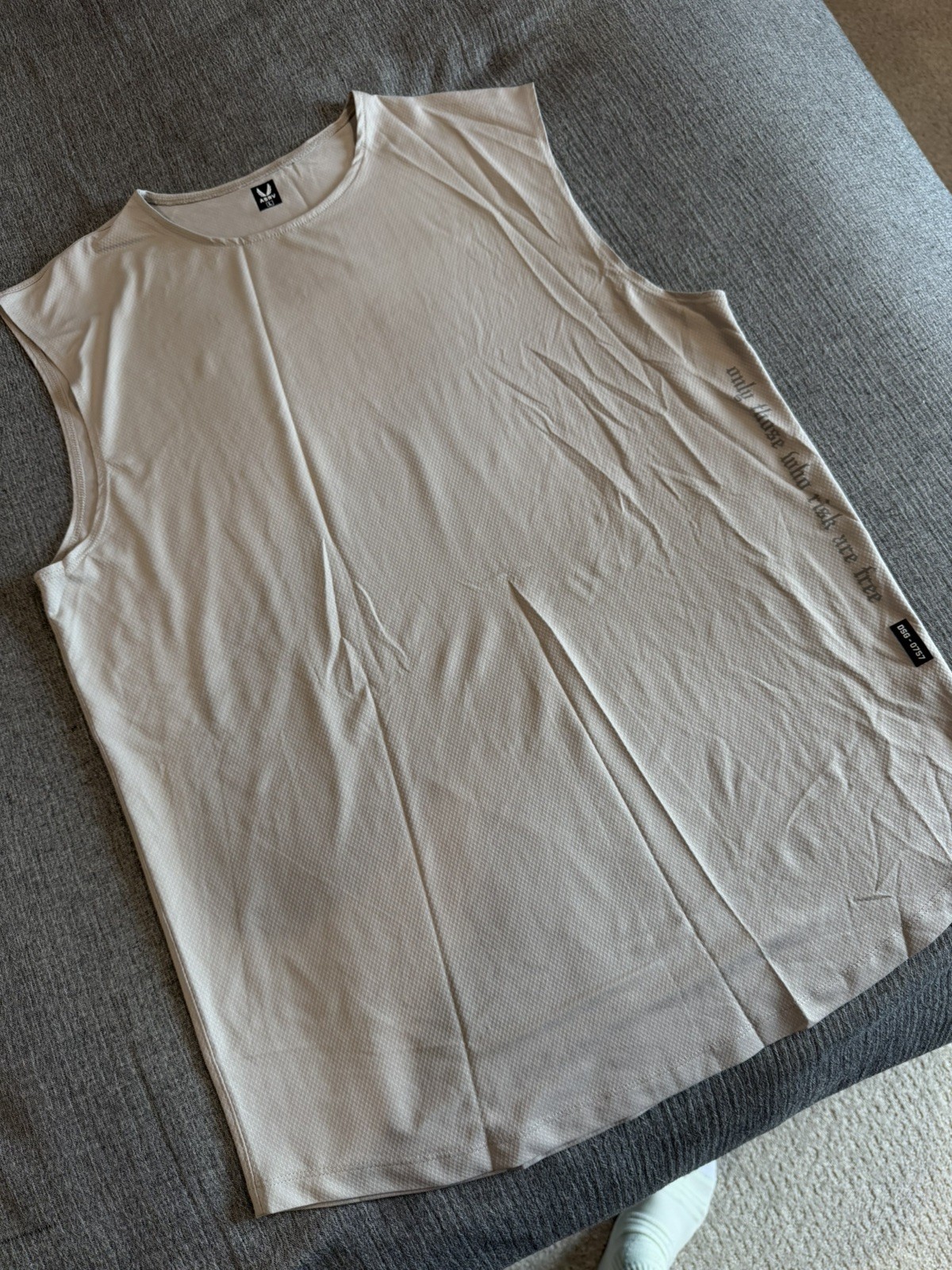 Size Large — ASRV AeroSilver Cutoff “OTWR” Tank — Chai gallery