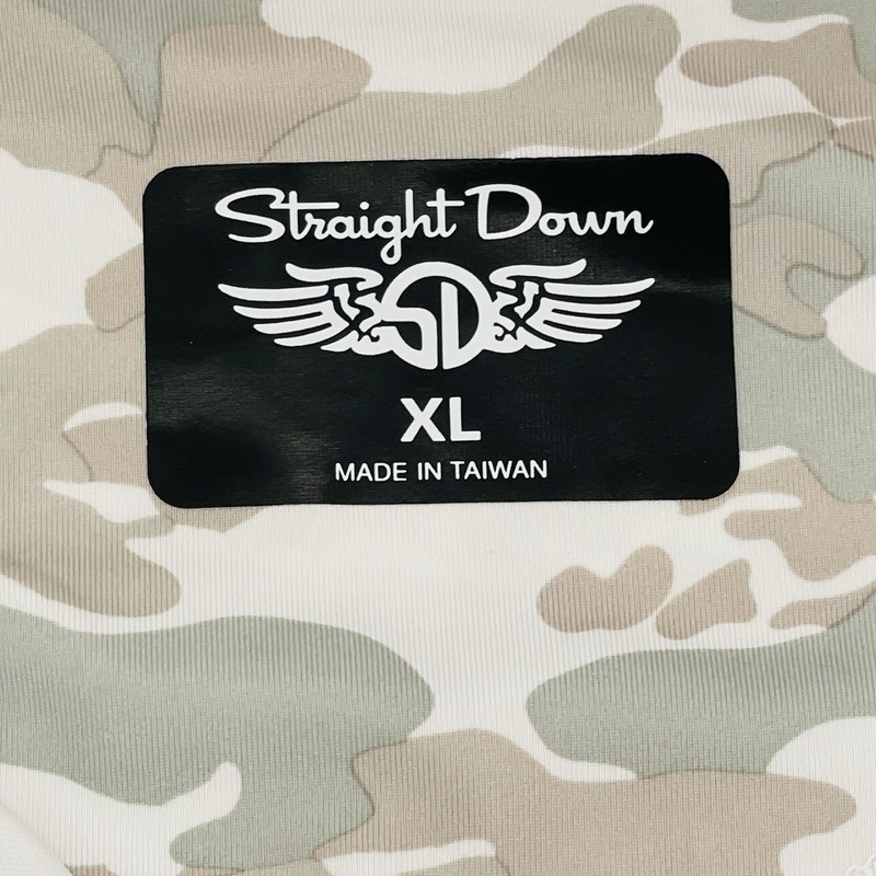 Straight Down 1/4 Zip Performance Pullover Mens Extra Large White Gray Camo gallery