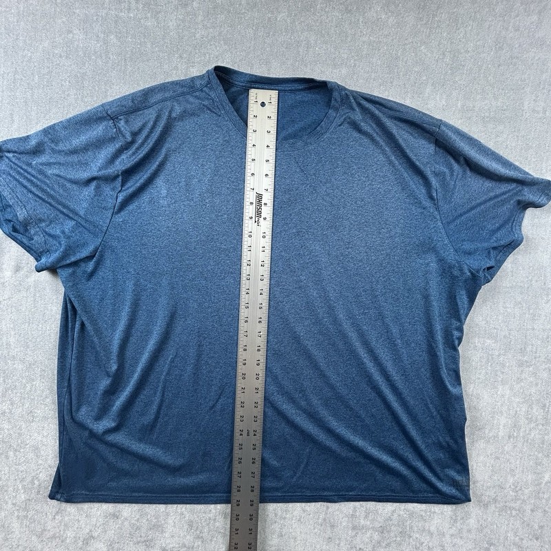 Everlast Sport T-Shirt Mens 4X Short Sleeve Heather Blue Crew Neck Activewear gallery