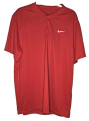 Nike Dri-Fit Red Short Sleeve Golf Polo Shirt Men’s Size XL Pre-Owned