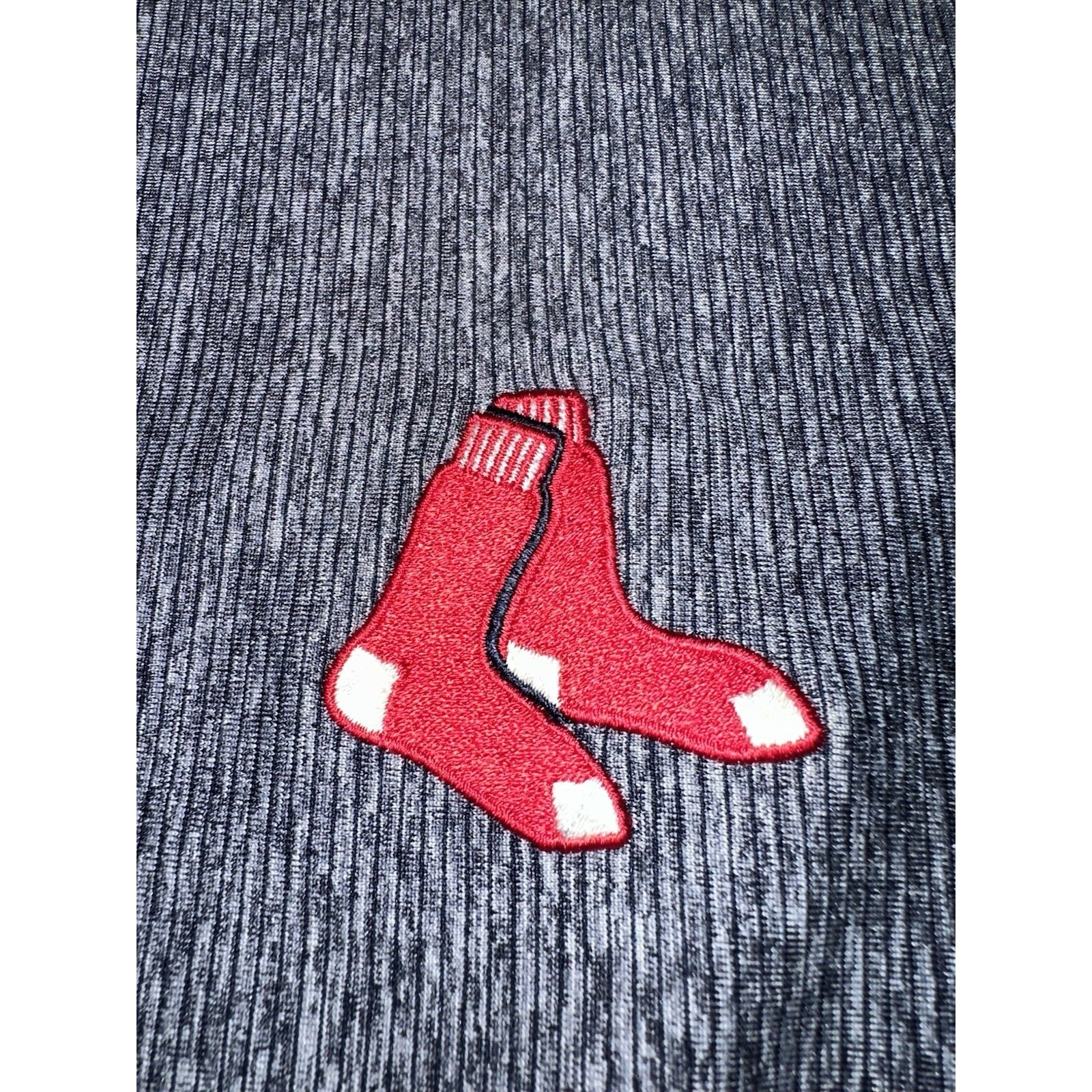 Boston Red Sox Heathered Gray Quarter Zip Men's 2XL Antigua Stretch Fit Athletic gallery