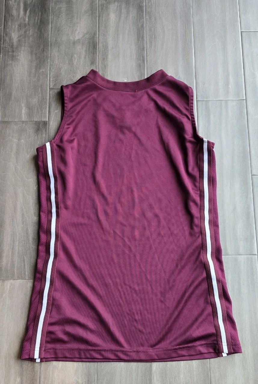 Mens Nike Team Basketball Jersey Maroon With White Trim Size XL With Logo gallery