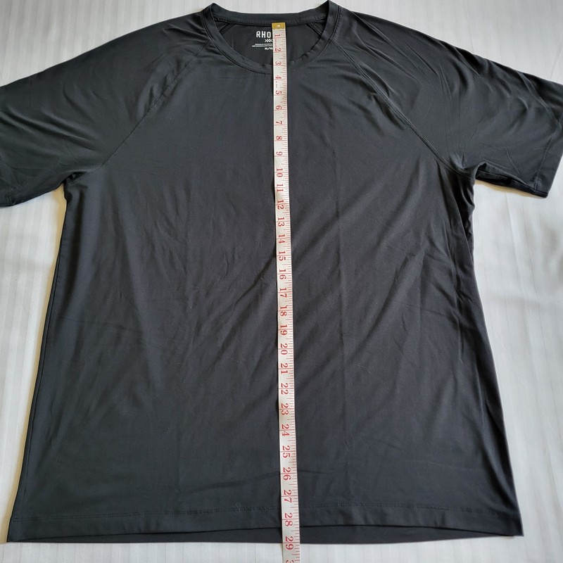 Rhone Reign Tee Men's XL Black Short Sleeve Performance Training Stretch T-shirt gallery
