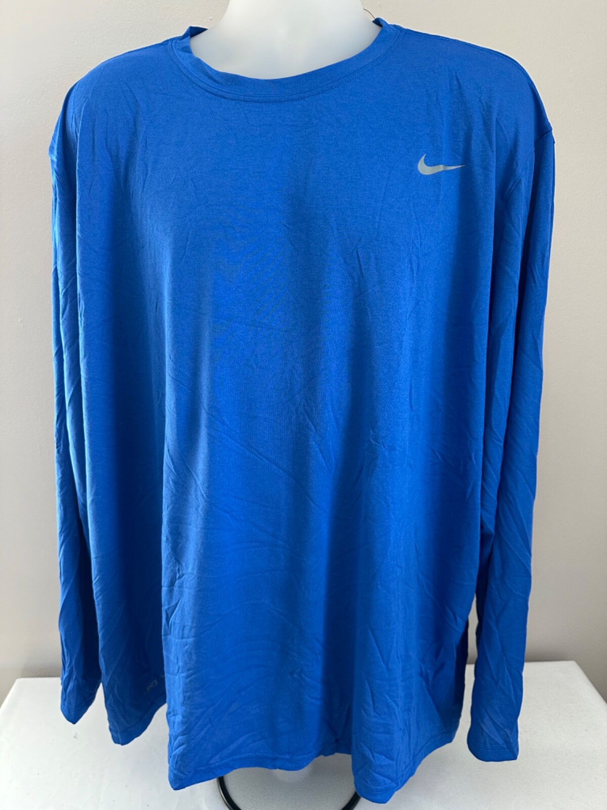 Nike Dri-Fit Legend L/S Performance Tee Royal Blue Size 4XL,XXXXL gallery