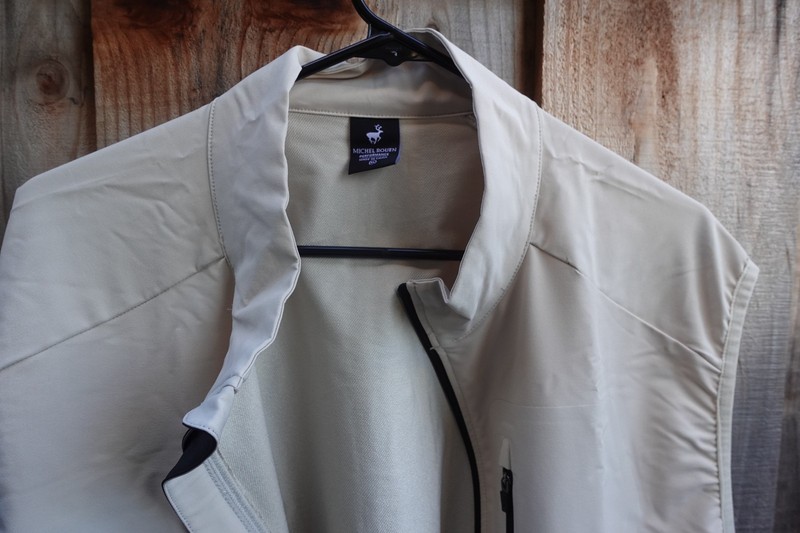 Michel Rouen Mens Performance Golf Moisture Wicking Vest xl Tan located da49 gallery