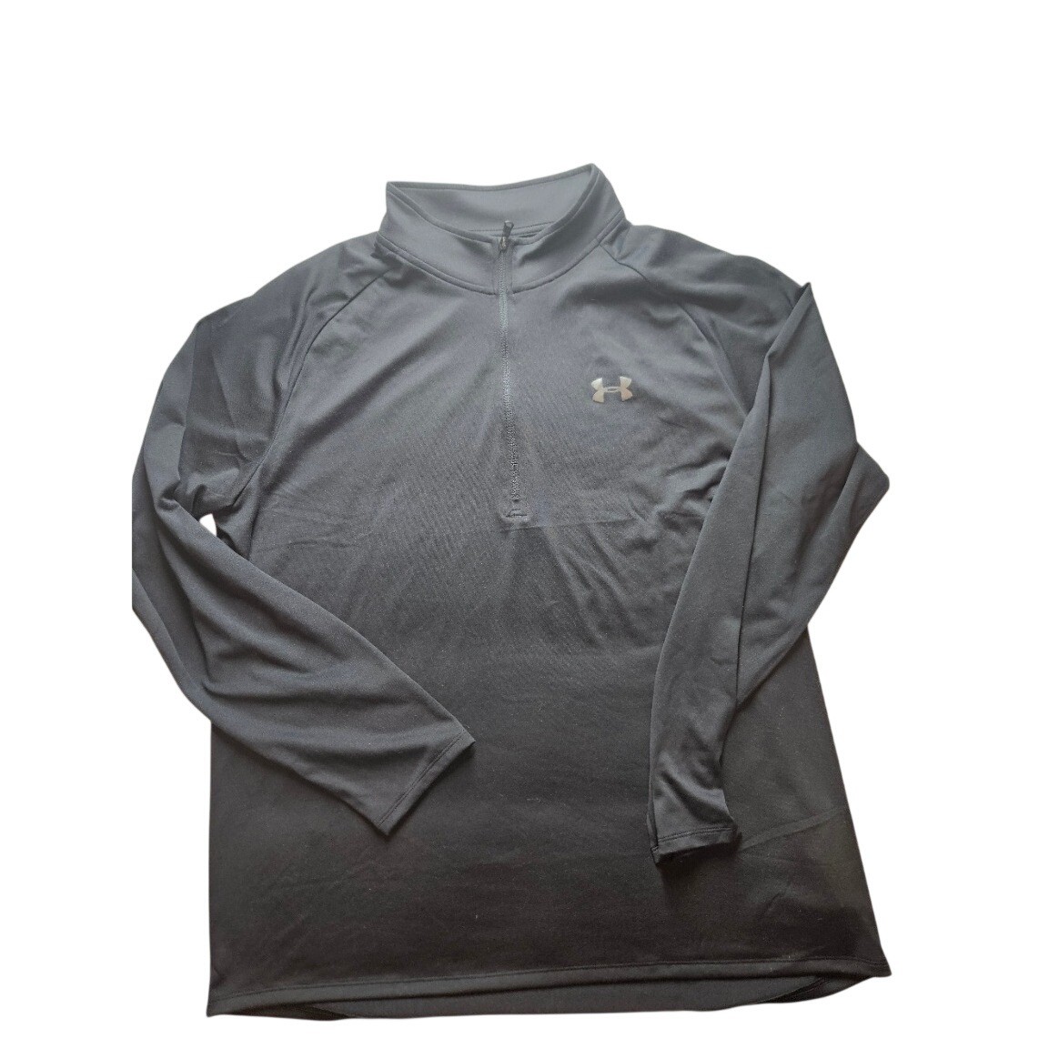 Under Armour Mens Tech 2.0 1/2 Zip Pullover Black Long Sleeve Training Top L gallery