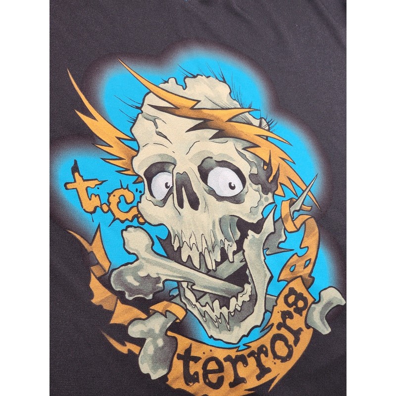 Vintage Skull Graphic T Shirt Mens M MN Roller Derby Terror Jersey Zombie Horror gallery
