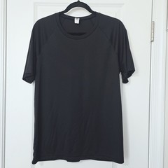 Nwot Alo – M Men’s Performance Short Sleeve Crewneck Athletic Raglan Tee Blk