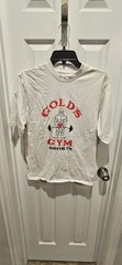 Gold’s Gym Men’s Small White Graphic Print Austin TX T-Shirt Short Sleeve