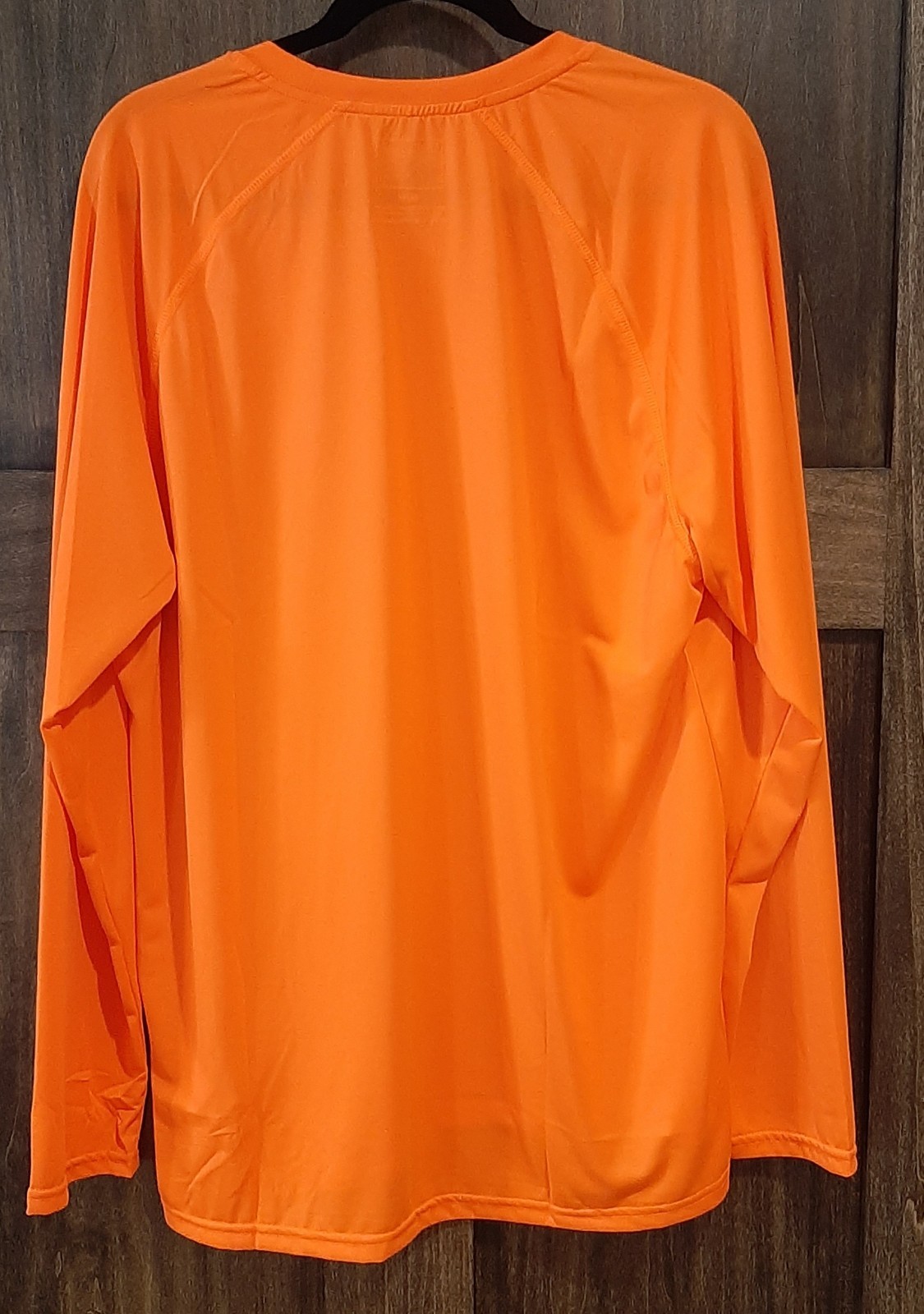 NWT Mens Medium Timberland Pro Athletic Fit Long Sleeve Orange Wicking Shirt gallery
