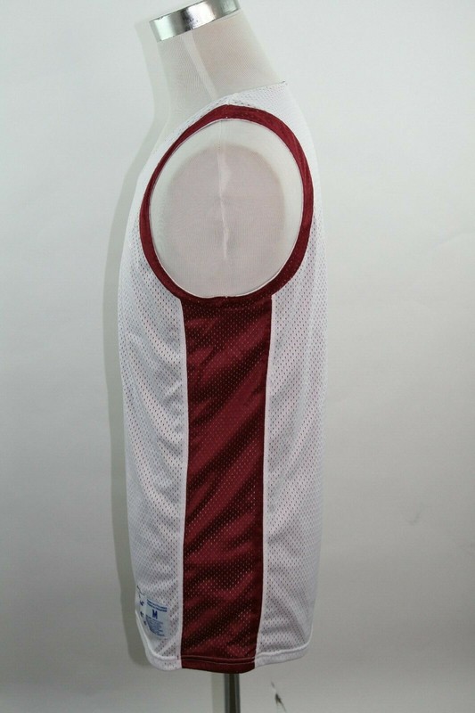 Champion Mens Mesh Tank Basketball Jersey Practice Reversible Cardinal/White Med gallery