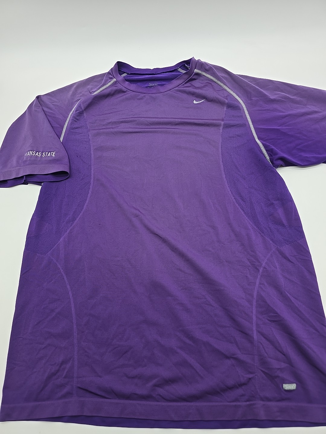 Nike Pro Dri Fit T-Shirt Men X-Large Puple Logo Kansas State.#37247 gallery