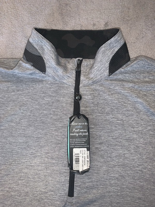 Greyson Pullover Men Large Gray Quarter Zip Heather Guide Sport brr Triple Chill gallery