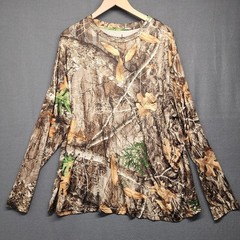 Habit Mens Shirt XXL 2XL Performance Camo Brown Scent Factor Long Sleeve Stretch