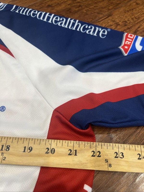Cycling Jersey Mens XXL Ride 2 Recovery UnitedHealthcare USO Red White Blue USA gallery