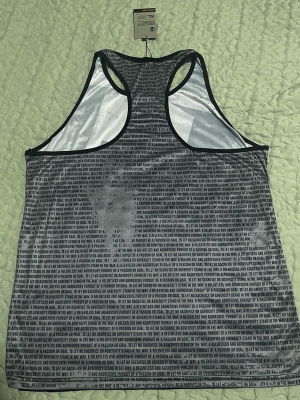 Men’s XL Tank Top Racerback Hosstile Black Gray Men's NWT Distressed gallery