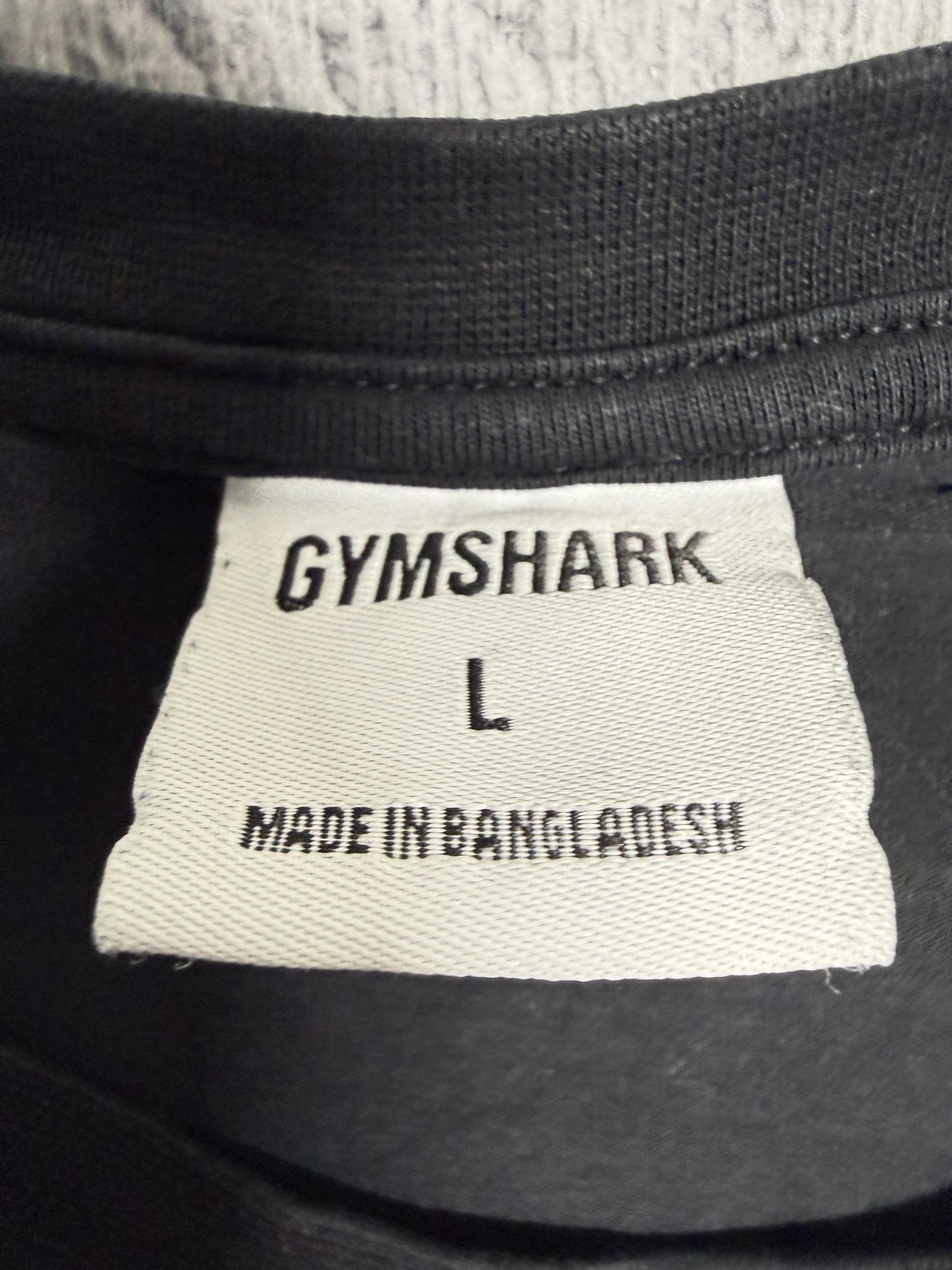 Gymshark Shirt Mens Large Black Short Sleeve Raglan Athletic Gym Workout Top gallery