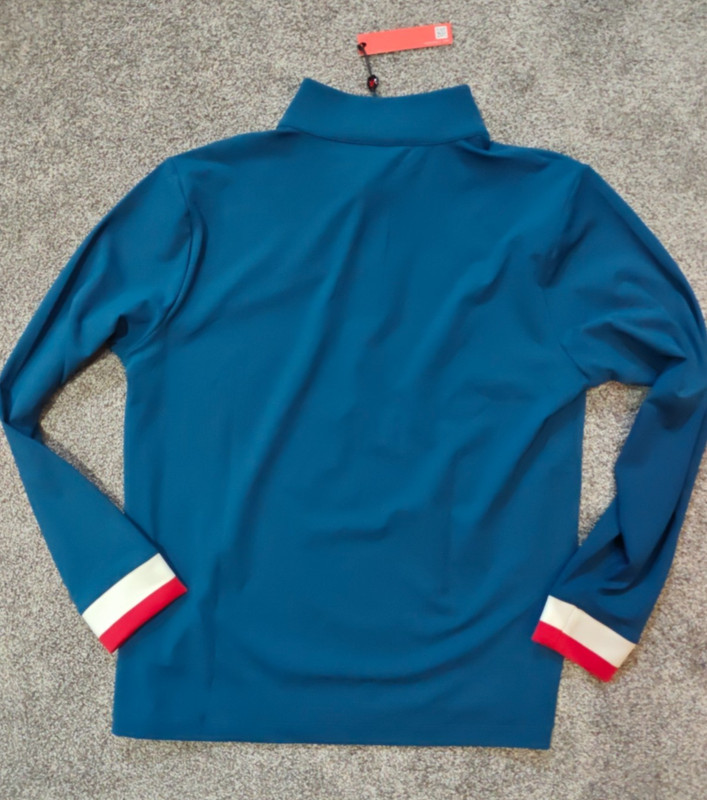 NWT Redvanly Hubbard Mens Medium Admiral Blue Quarter Zip Golf New Authentic gallery
