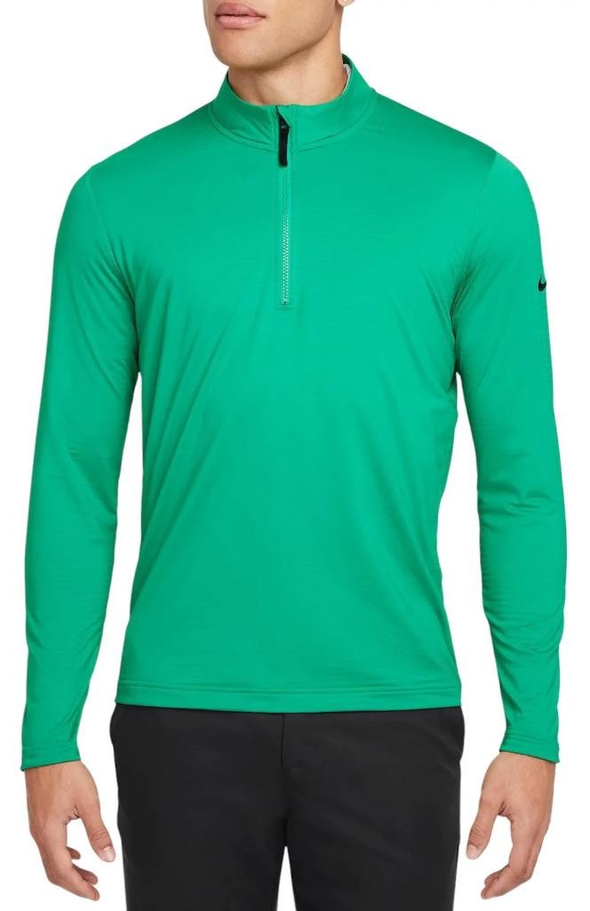 NEW NIKE GOLF VICTORY HALF-ZIP PULLOVER TOP STADIUM GREEN/BLACK FD5837-324 LARGE gallery