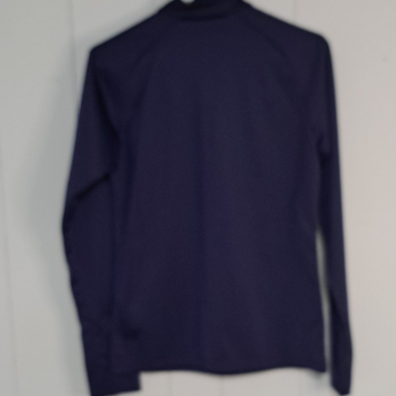 PUMA DryCell Navy White Soccer Jersey Mock Neck Zip Men's S Long Sleeve Pullover gallery