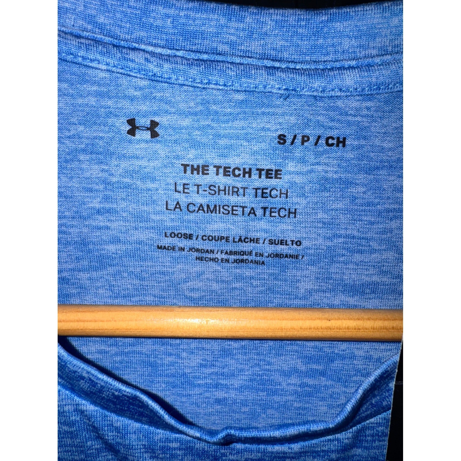 Under Armour Mens Tech 2.0 SS Tee Blue Heather Training Shirt 1326413 NEW Small gallery