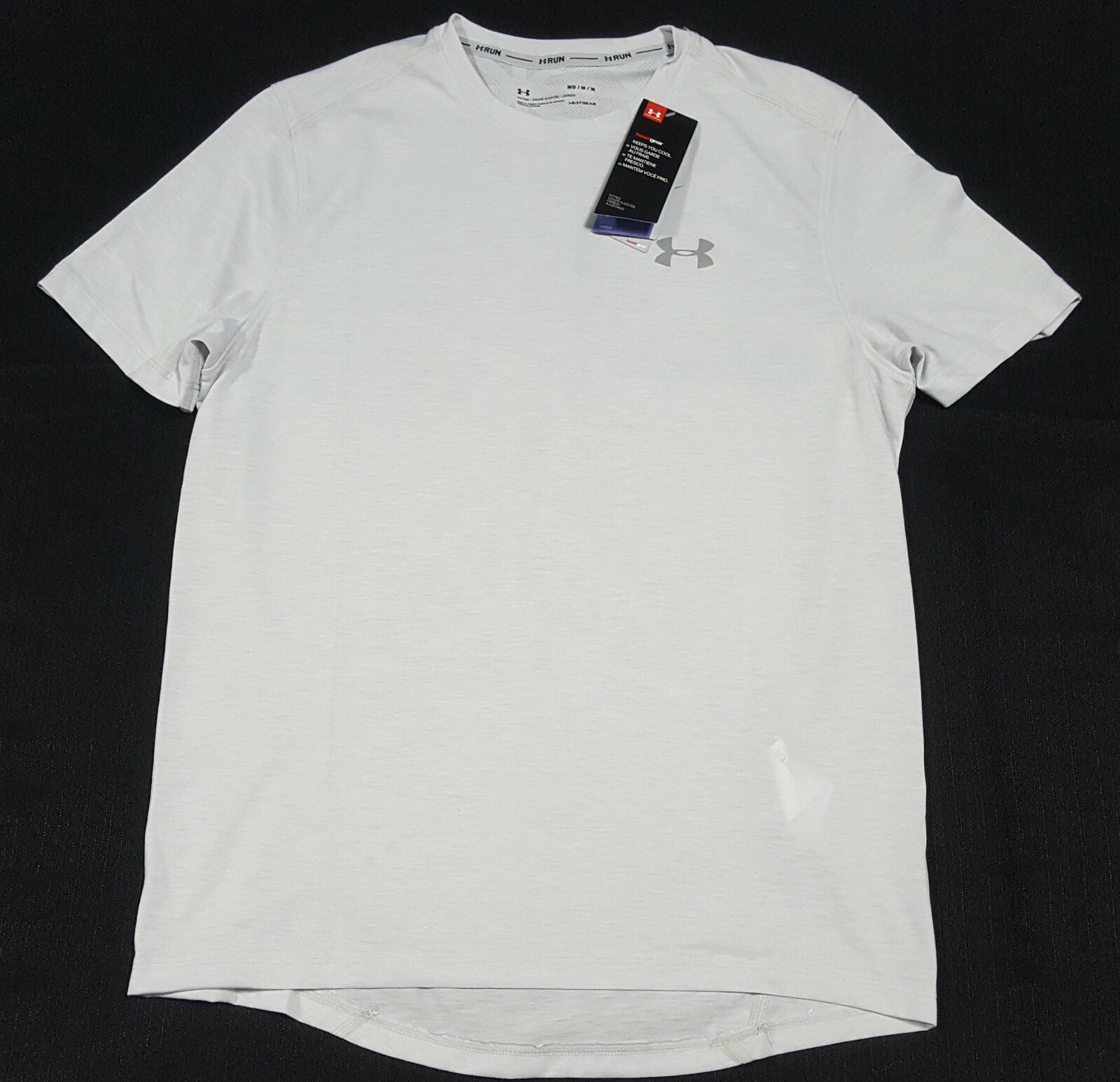 Under Armour Men's T-Shirt HeatGear Crew Neck Shirt 1347412-014 gray gallery