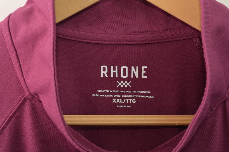 Rhone Session 1/4 Zip Pullover Mens 2XL XXL Purple Long Sleeve Spandex gallery