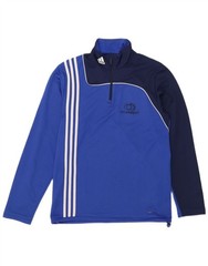 Adidas Mens Climalite Pullover Tracksuit Top UK 38/40 Medium Blue JH10