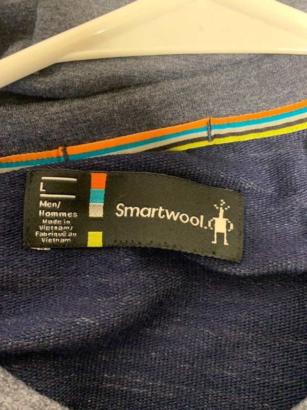 Smartwool Men Size L Blue Active Reset Crewneck Sweatshirt Pullover Top gallery