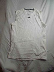 adidas Techfit Sleeveless Training Tee Mens Size XLT White AeroReady Training