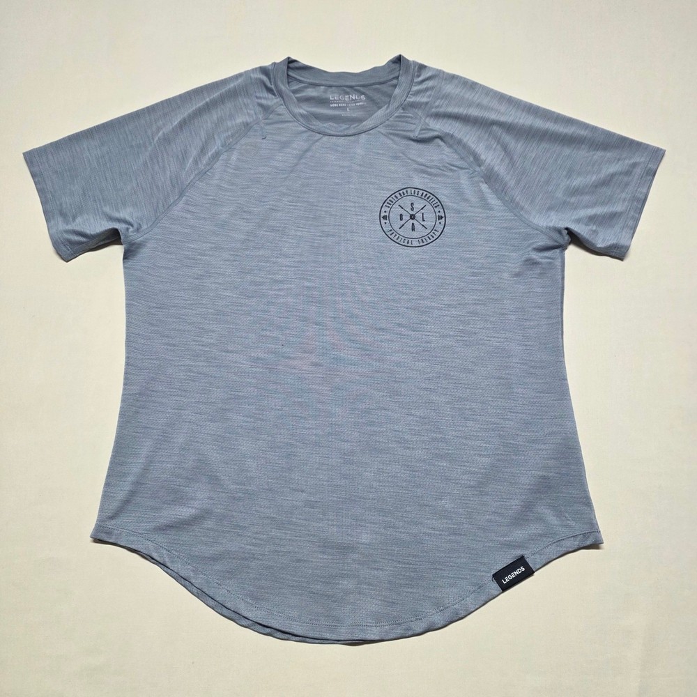 Legends Men Large Gray Graphics Performance Training T-Shirt Pullover