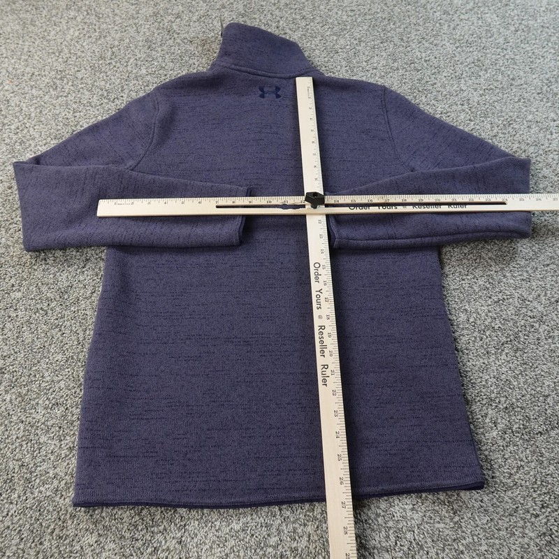 NEW Under Armour Pullover Mens S Blue Henley 1/4 Zip Fleece Sweatshirt Sweater gallery