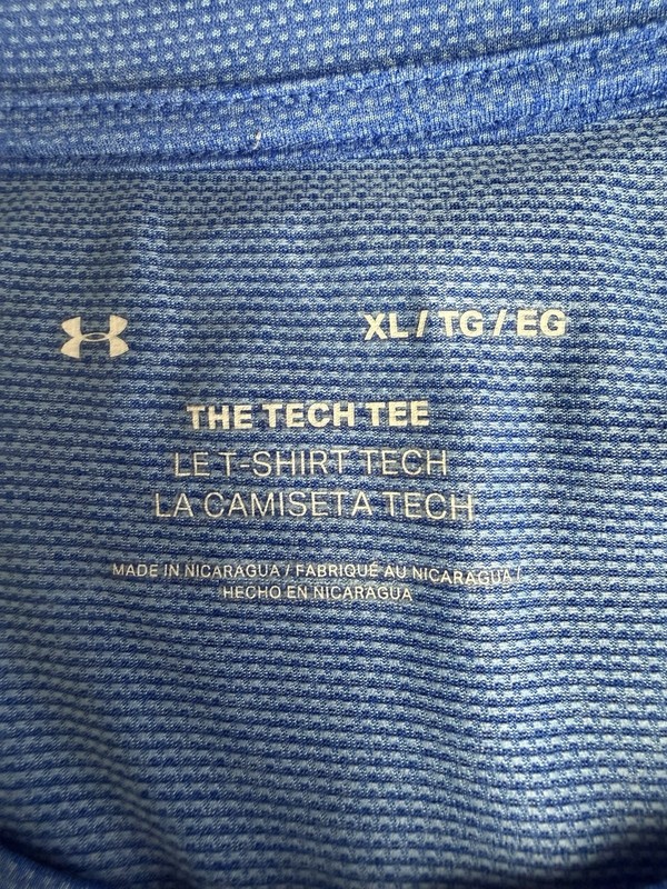 Set Of 2 Under Armour T-Shirt Men's Short Sleeve Activewear - XL- Blue&Burgandy gallery