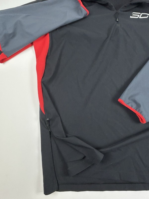 Under Armour Men’s SZ XXL Steph Curry Red And Black 1/4 Zip Pullover NBA gallery