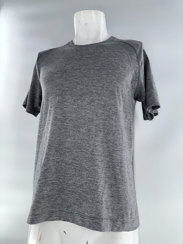 Lululemon Metal Vent Tech T-Shirt Men S Gray Nylon Polyester Elastane YGI K4-53 gallery