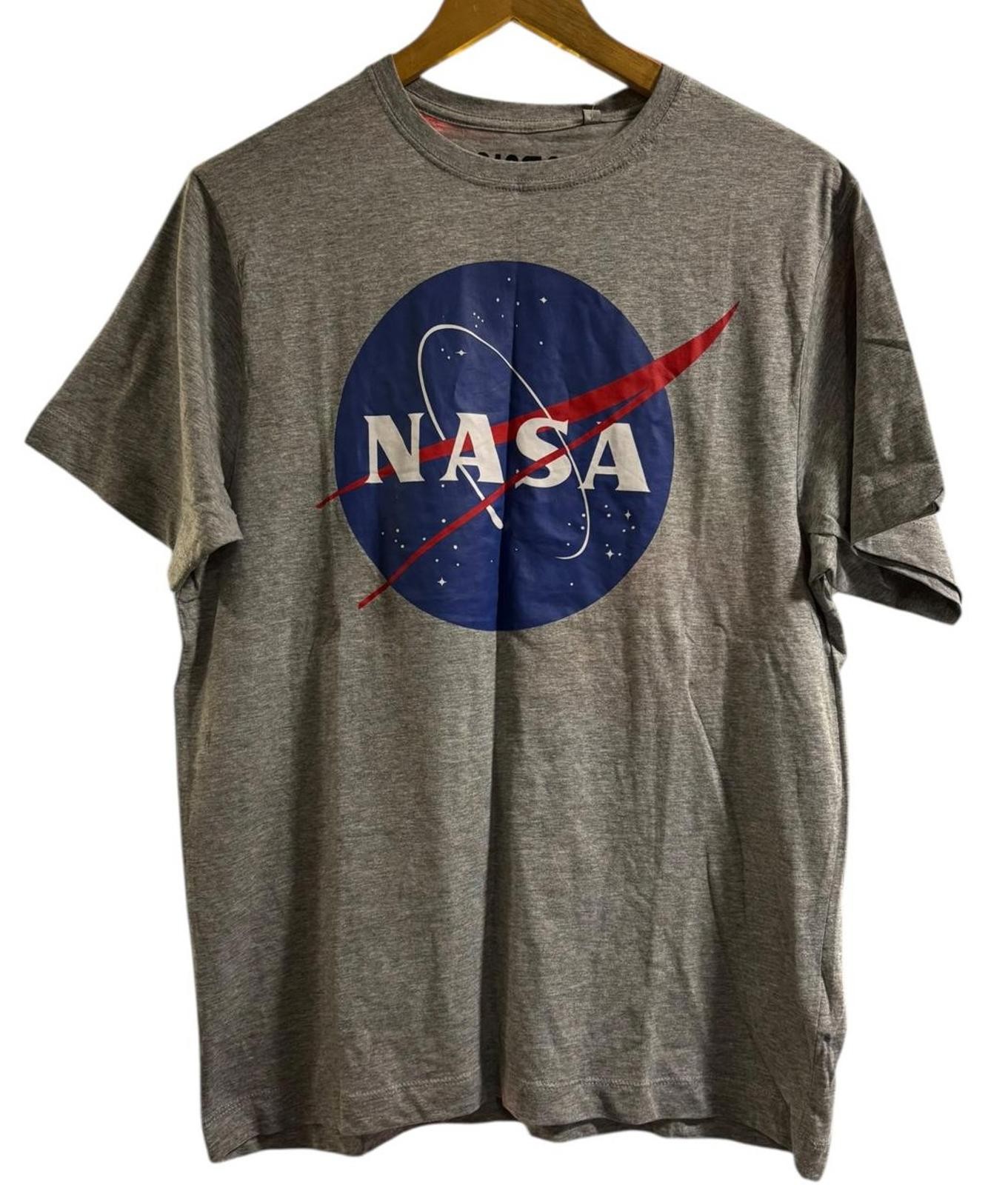 NASA T-Shirt BNWT Men’s Medium Grey Logo Tee Space Graphic Cotton(BOX5) gallery
