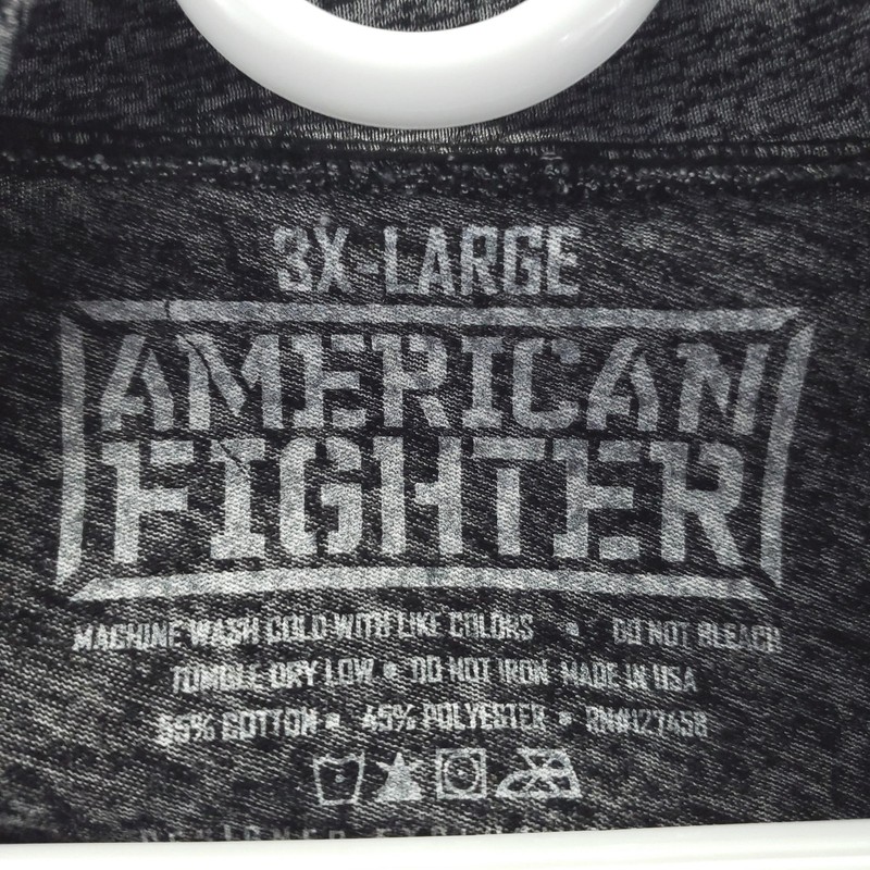 American Fighter Training Pullover Mens 3XL Gray 1/4 Zip Long Sleeve Gym Top gallery