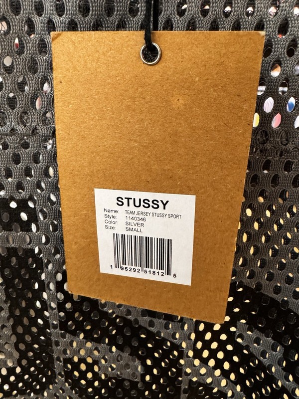Stussy Sport Jersey Silver Size Small gallery