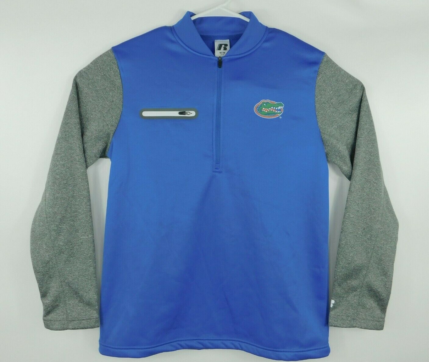 Russell Athletic Florida Gators Mens Blue Half Zip Mock Neck Pullover Size M gallery