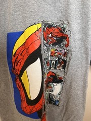 Mens Amazing SpiderMan Short Sleeve T Shirt Large Marvel Advengers Gray