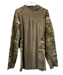 US Army Combat Shirt Men XL Multicam Camo Flame Resistant Long Sleeve Tactical