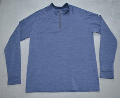 Fabletics Long Sleeve 1/4 Zip Running Shirt Workout Active Mens 2XL Thumbholes