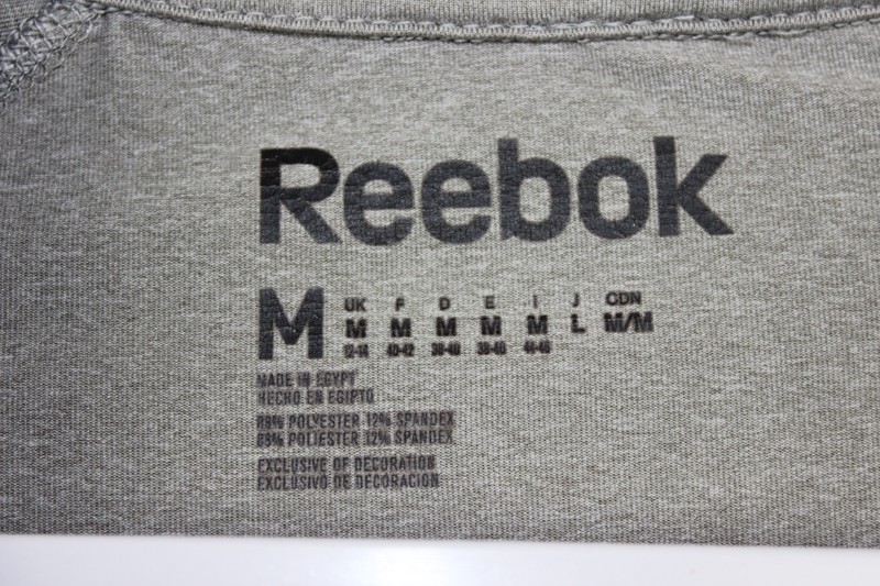 Reebok Quarter Zip Pullover Long Sleeve Grey Athletic Running Shirt Thumb Holes gallery