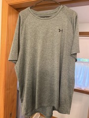 Under Armour HeatGear Tech Tee Men’s 2XL Gray Loose Fit Crew Neck T-Shirt