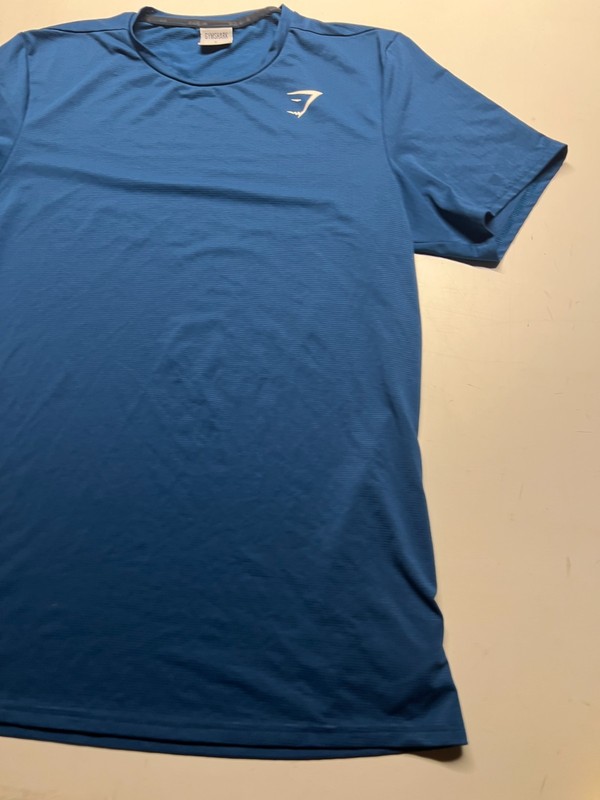 Gymshark Arrival T-Shirt Blue Basic Staple Minimalist Athletic Workout Mens Sz L gallery