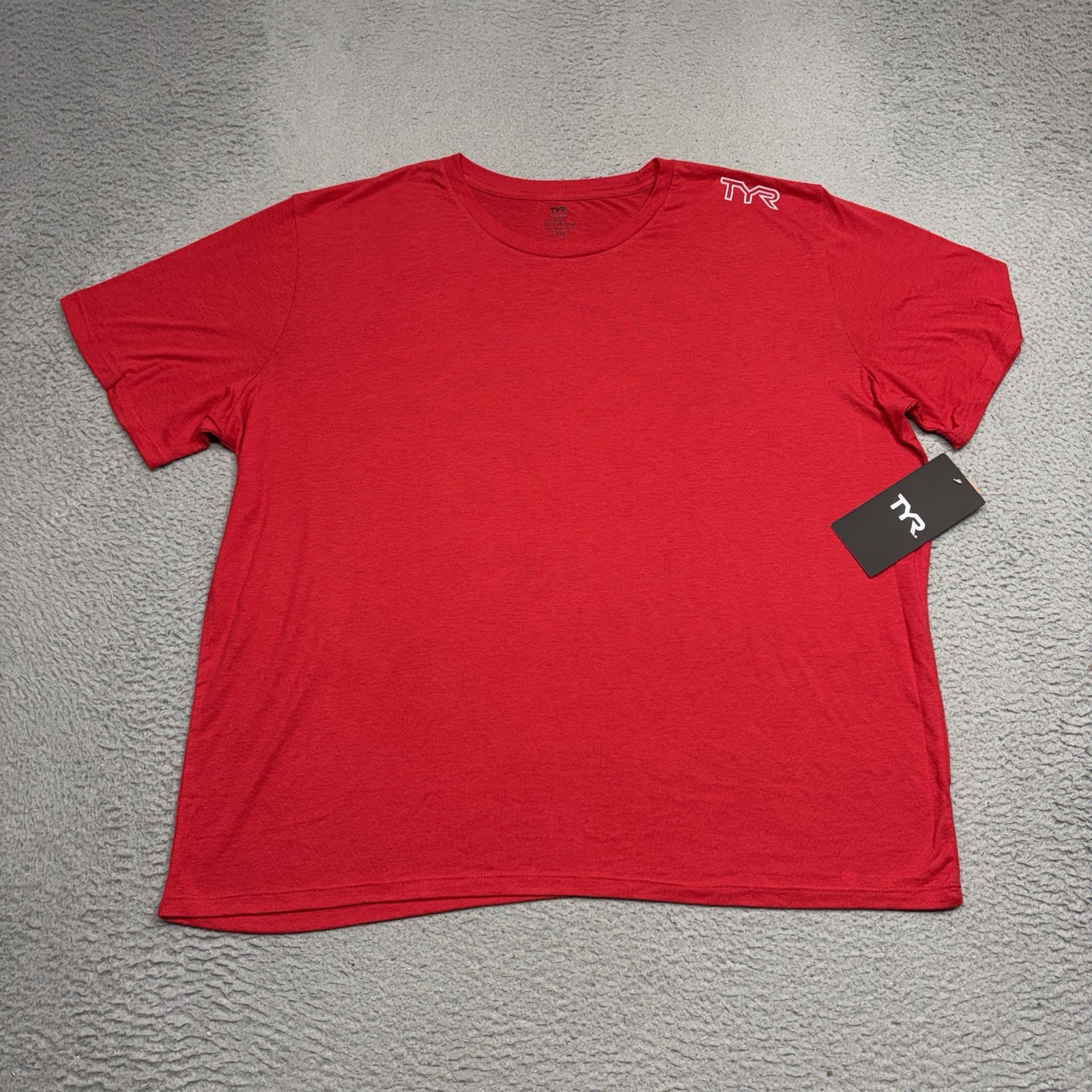 TYR Shirt Mens 2XL XXL Red Short Sleeve UPF 50+ Quick Dry Crew Neck Lightweight gallery