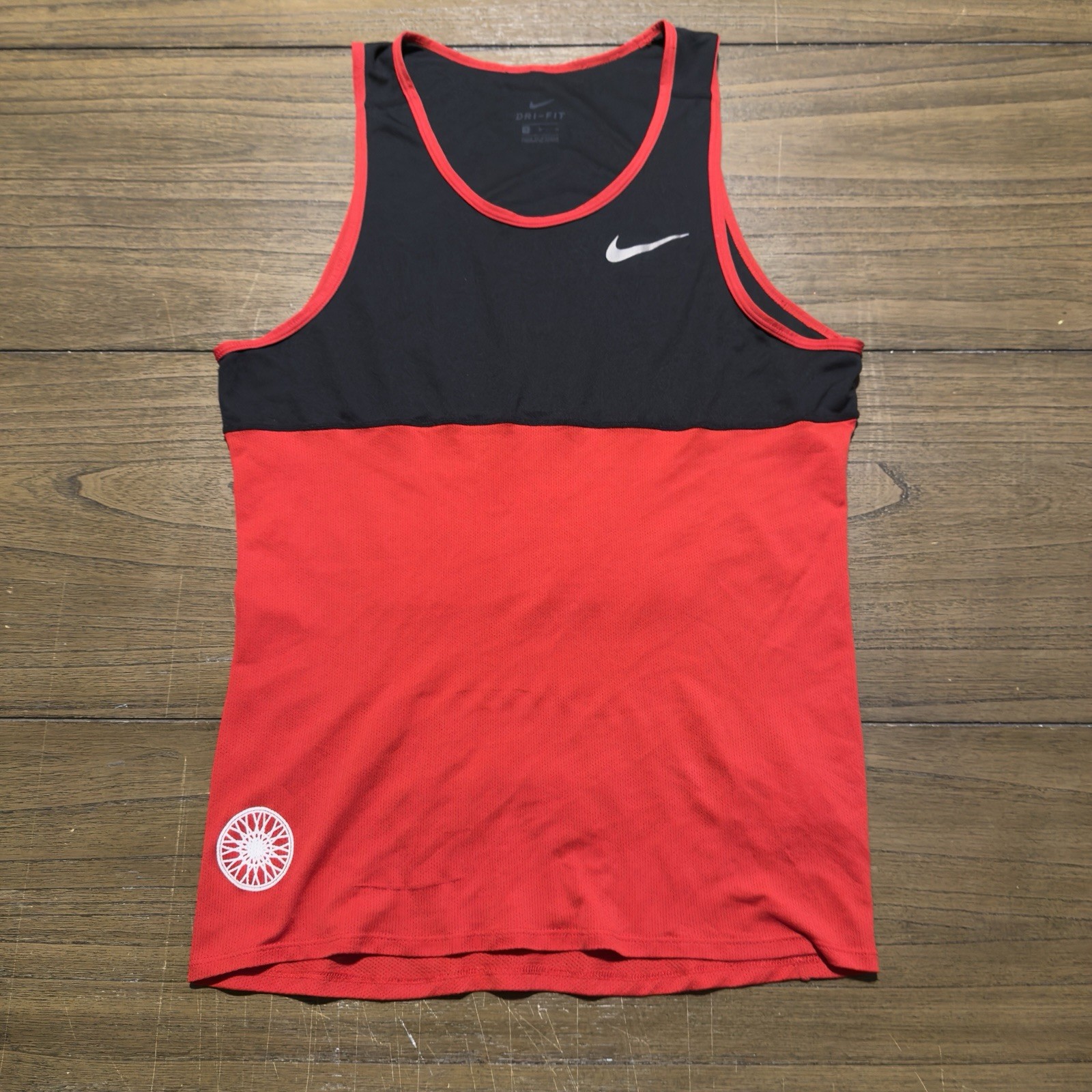 Nike Men's Soulcycle Racer Singlet w Ath Mantra Size Medium gallery
